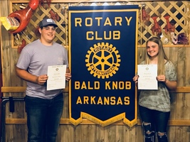 Rotary Student of the Month for October